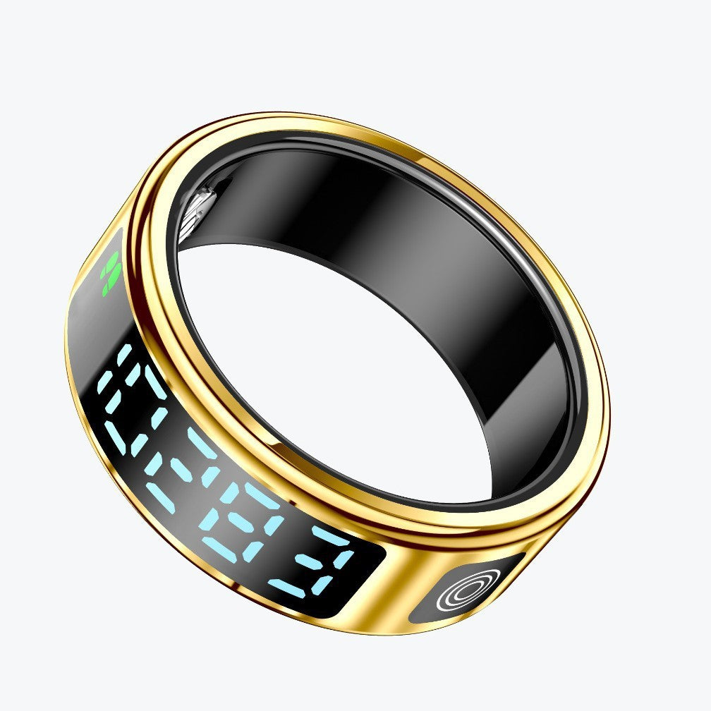 Smart ring SR08 display heart rate pedometer sleep wearable brush Douyin TK cross-border health ring