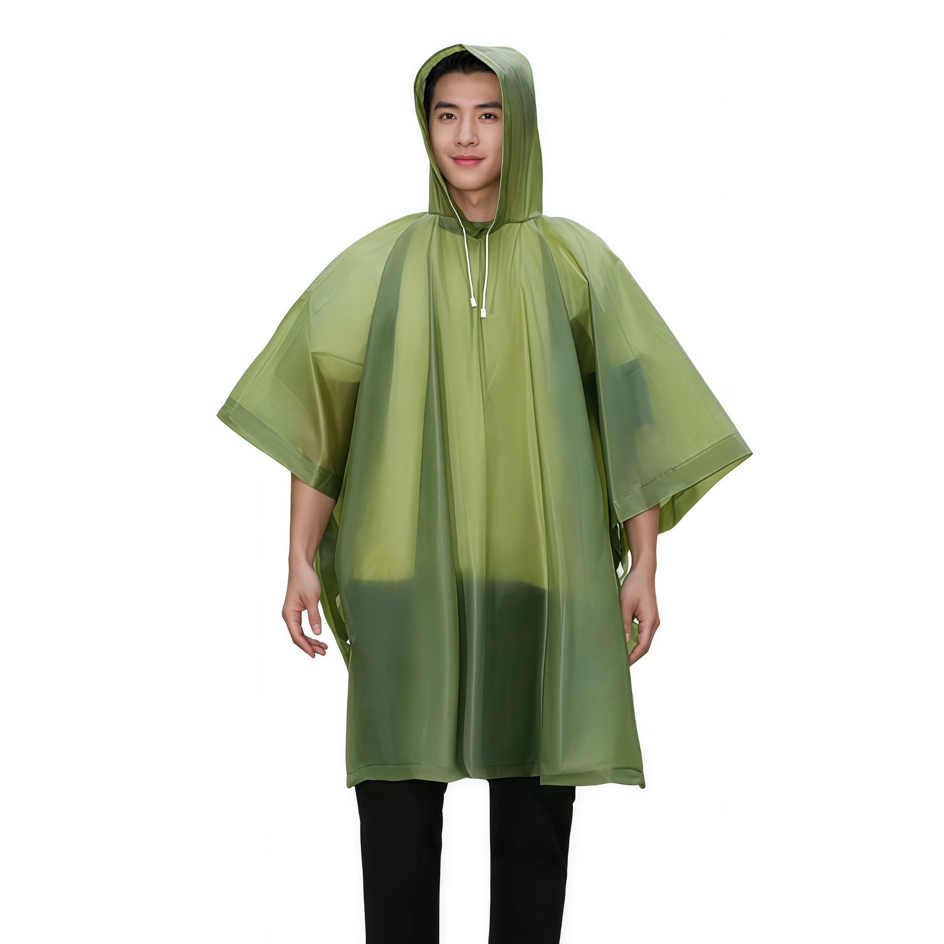 Non-disposable EVA cape raincoat outdoor adult travel concert portable multi-functional fashion poncho