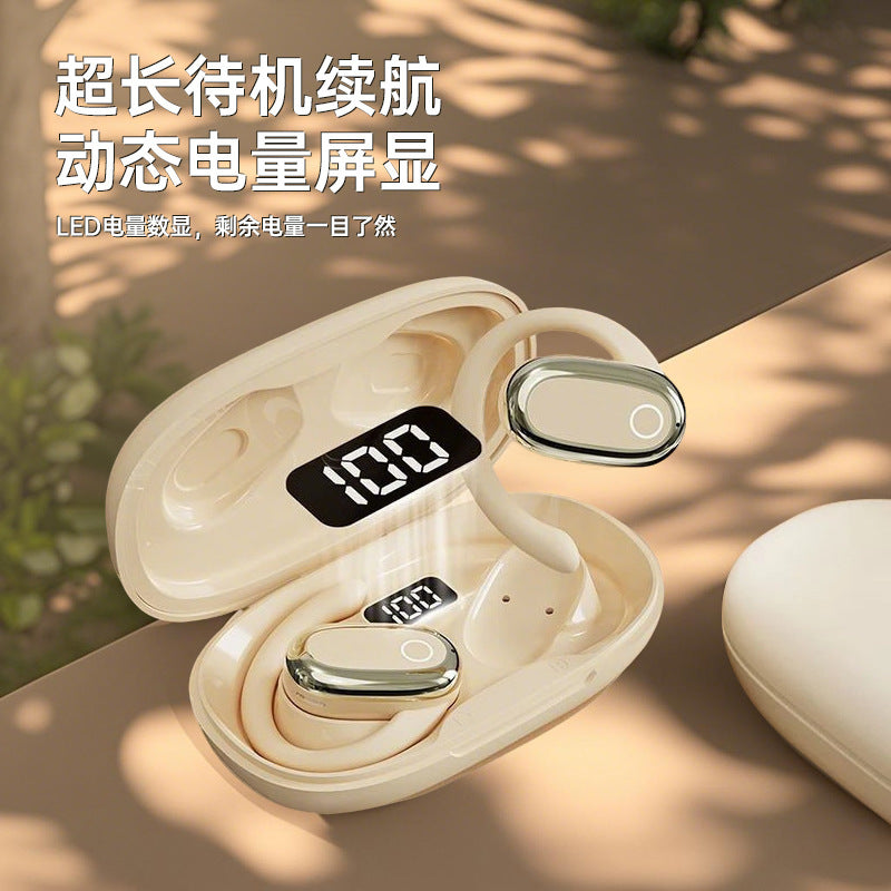 2025 new fashionable and easy to use wireless ear-hanging Bluetooth headset sports noise reduction, no in-ear long battery life sound