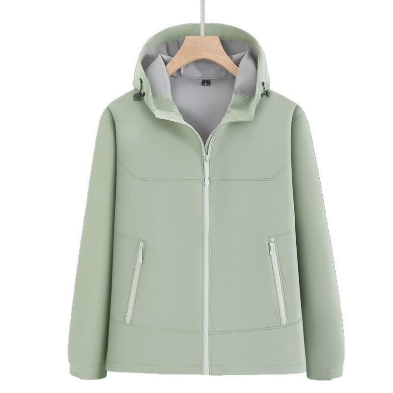 Customized outdoor jacket single-layer trench coat thin logo waterproof, windproof and breathable overalls tooling jacket