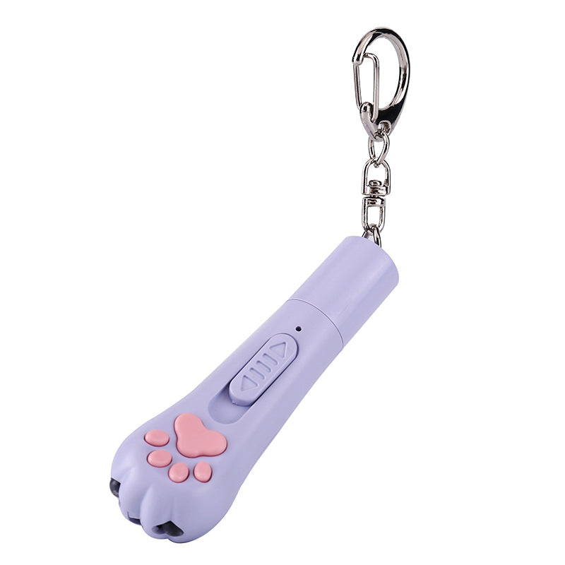 Cross-border new cat teaser stick pet products multi-functional led self-hi cat infrared outdoor toy laser