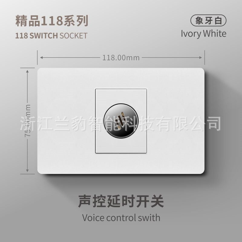 Thai American standard socket panel 118 type switch Italian American standard six-hole USB wall international multi-function three-hole Europe