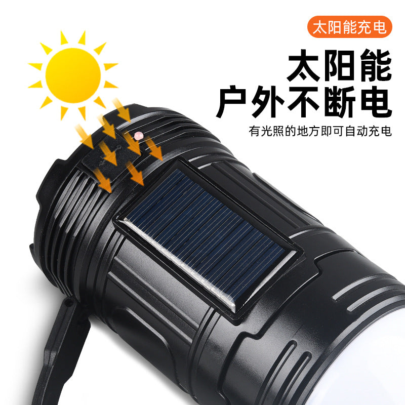 Amazon's new outdoor camping camping light strong light long battery life USB charging highlight portable camping light wholesale