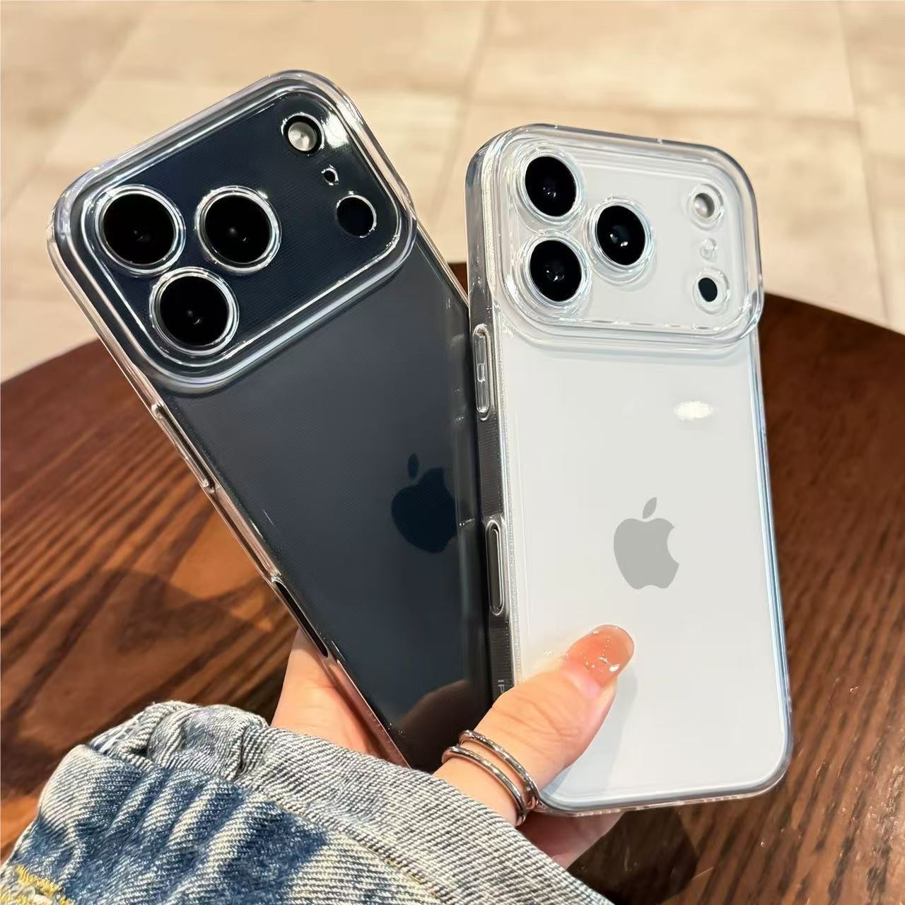 Simple solid color is suitable for Apple 17promax mobile phone case, anti-drop iphone16 transparent 15 Europe, America 14 all-inclusive 13.