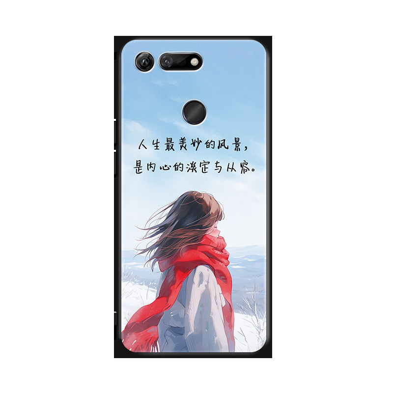 Suitable for Huawei Honor v20 mobile phone case HonorPCTAL 0 protective case HonorV20 student HUAWEI film