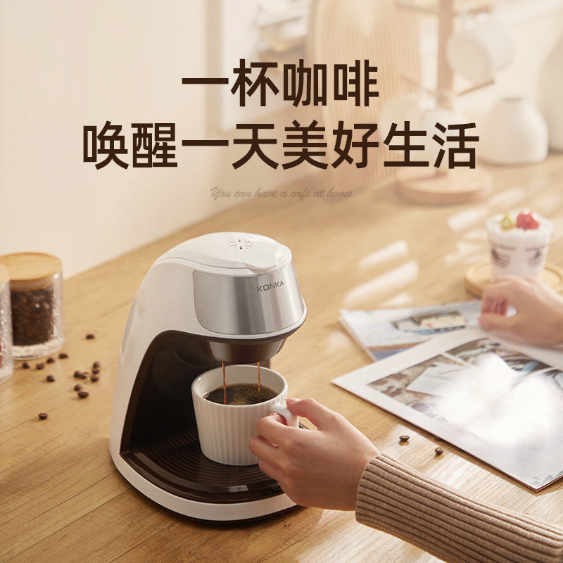 [Cross-border customization] Konka coffee machine, multi-functional semi-automatic small household American drip coffee machine