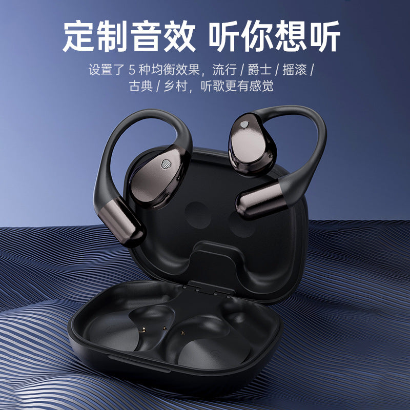 2025 new Bluetooth headset V6.0 cross-border private mode Bluetooth headset smart color screen ENC noise reduction wireless headset