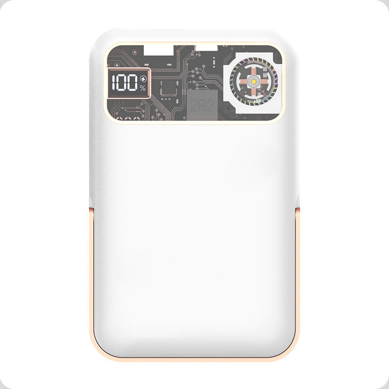 Private mold F2 hurricane power bank with bracket for iPhone Apple mobile phone cooling mobile power bracket