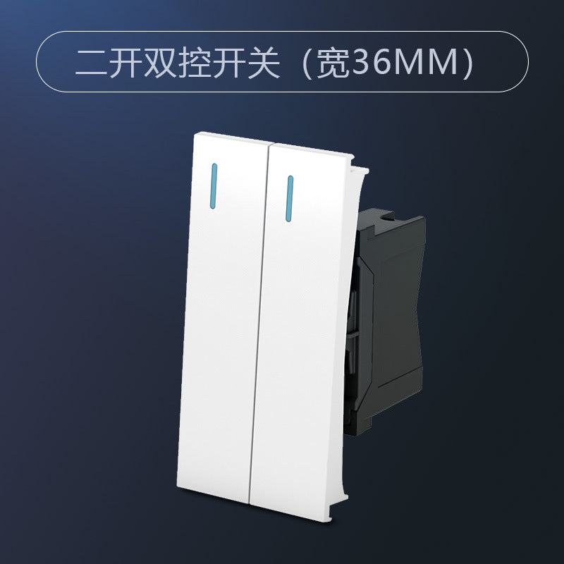 Chint Electric 118 type 5C white household 3 holes 5 holes 16a air conditioner socket with switch module usb plug