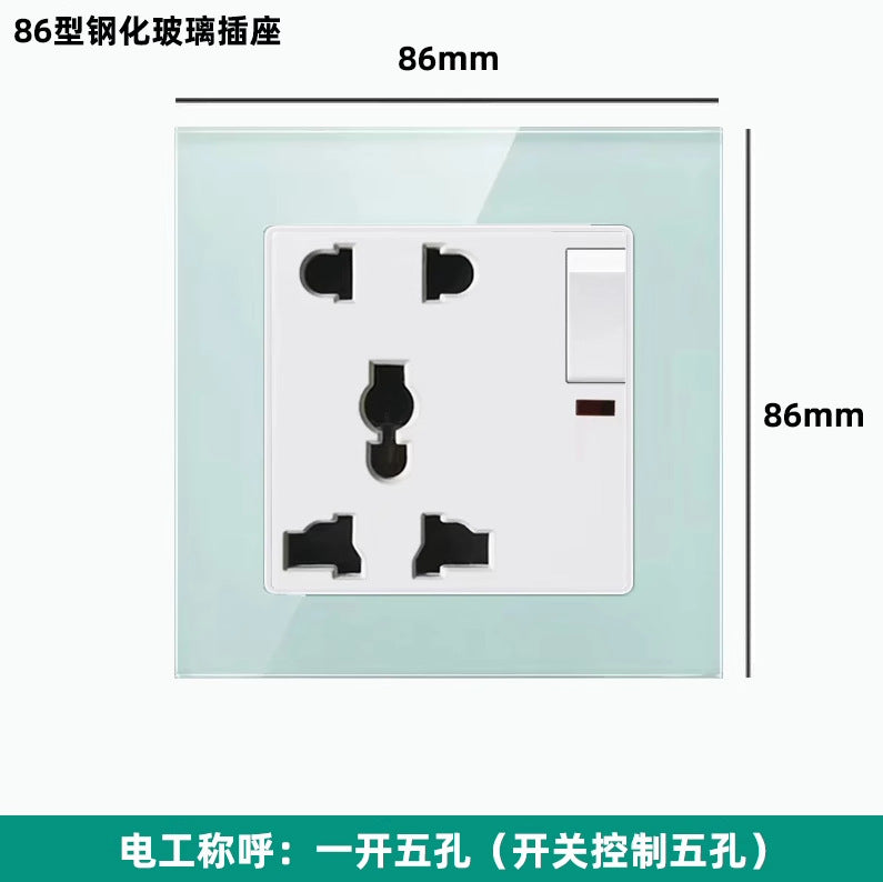 British 13A Hong Kong and Macao USB socket British standard porous TYPE-C charging panel switch electrical system