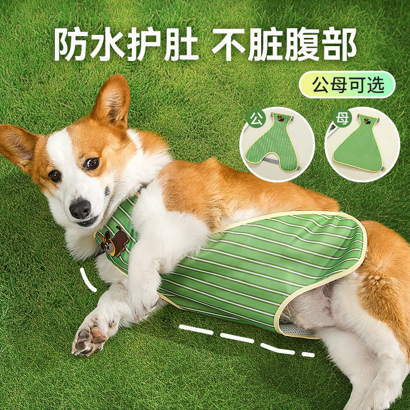 Dog waterproof belly pocket, anti-dirty, moisture-proof, stomach protection, anti-cold Corgi, male and female models, universal in all seasons, cross-border wholesale