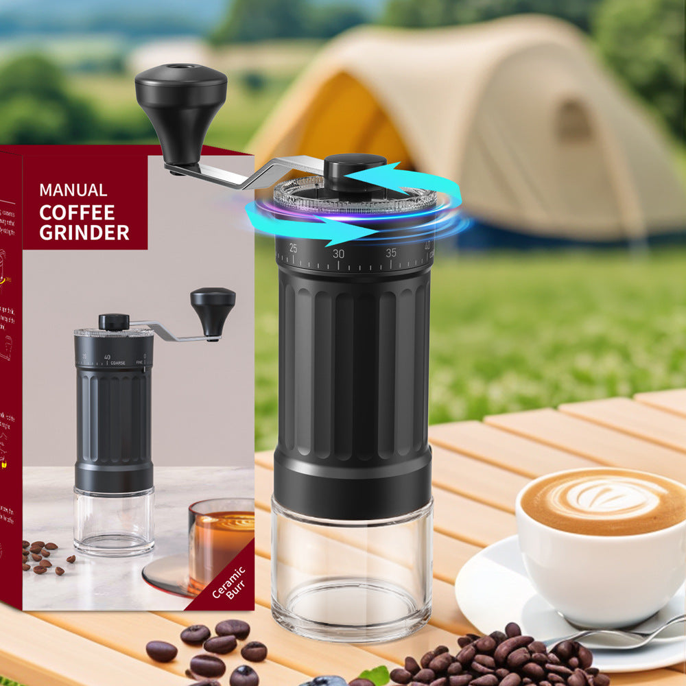 Manual coffee grinder Coffee bean grinder Hand crank coffee machine Hand crank bean grinder External adjustment thickness New