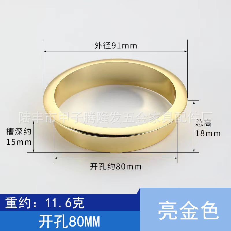 Tenglongfa Hardware, Computer Desk Plastic Threading Hole Cover Desktop Wire Box Hole Tracking Opening Hole Cover Round