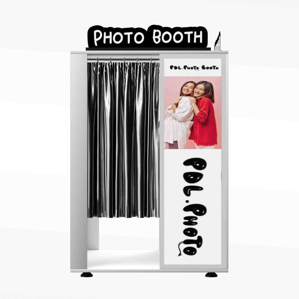 Outdoor ai intelligent big head sticker camera machine, unmanned self-service integrated camera in shopping mall scenic spots, English photo gallery