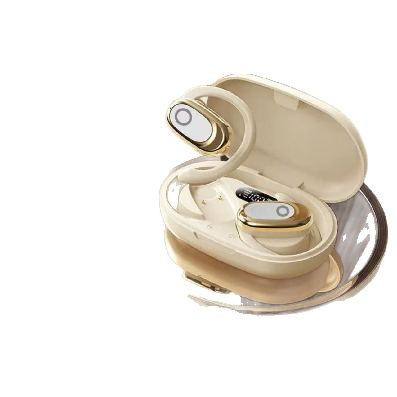 2025 new fashionable and easy to use wireless ear-hanging Bluetooth headset sports noise reduction, no in-ear long battery life sound