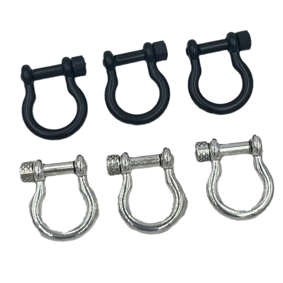 Buckle D-type buckle horseshoe buckle umbrella rope bracelet accessories metal outdoor mountaineering buckle camping portable buckle zinc alloy