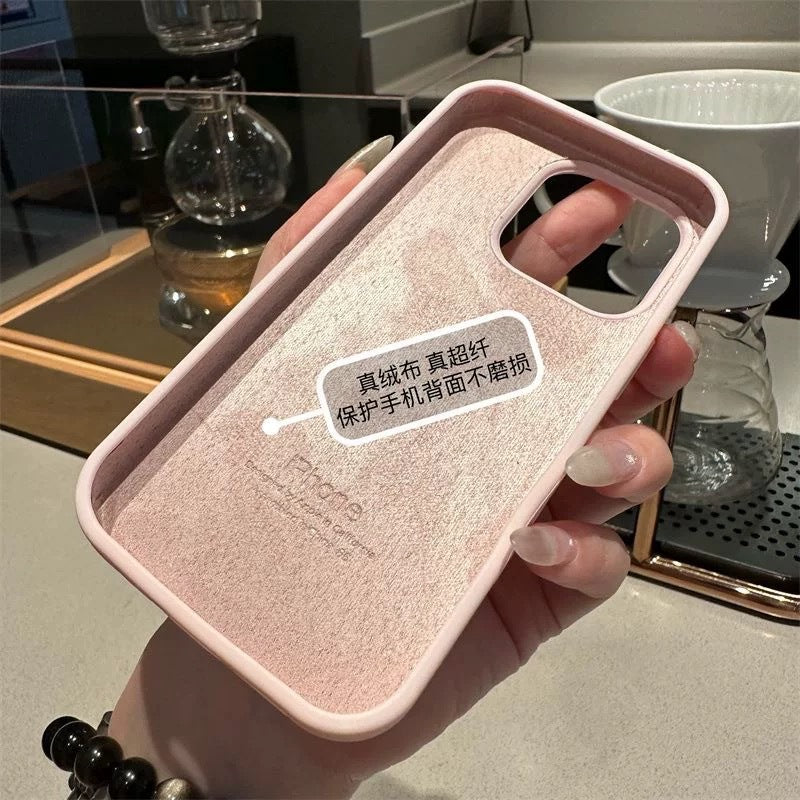 Applicable to iPhone17 liquid silicone thin ring magnetic attraction AI camera button mobile phone case Apple 16promax anti-drop