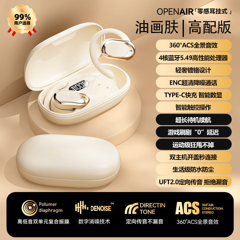 Voice of Berlin 2025 new bone conduction sports wireless bluetooth headset non-in-ear ear noise reduction long battery life