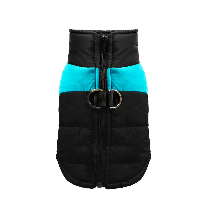 Autumn and winter thickened warm dog cotton vest pet cat dog medium and large dog clothes cat clothing wholesale