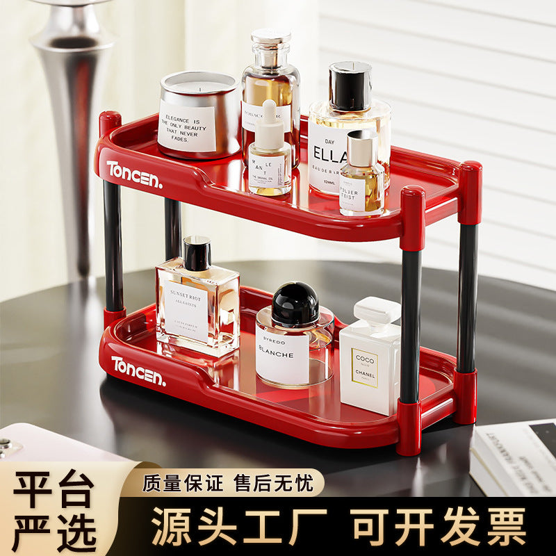 Strictly selected office desktop shelves, household large-capacity multi-functional storage racks, retro wind shelves, water cup racks