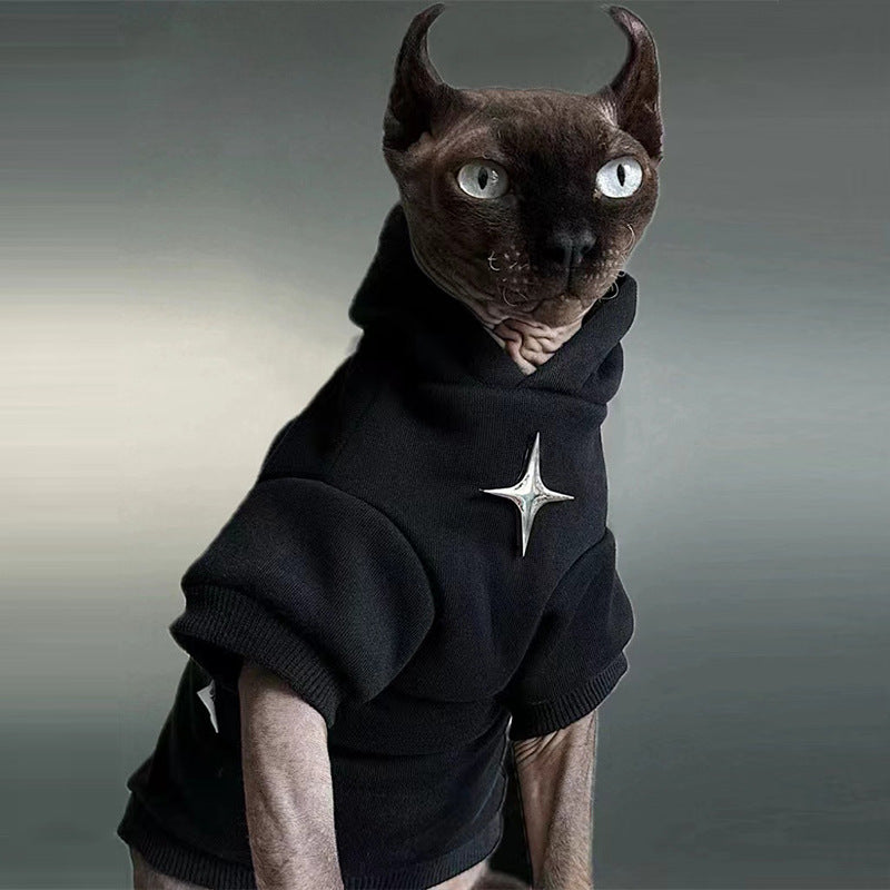 Cat clothes Autumn and winter warm thickened sweater Sphinx puppet cat German warm and cold-resistant cat clothes