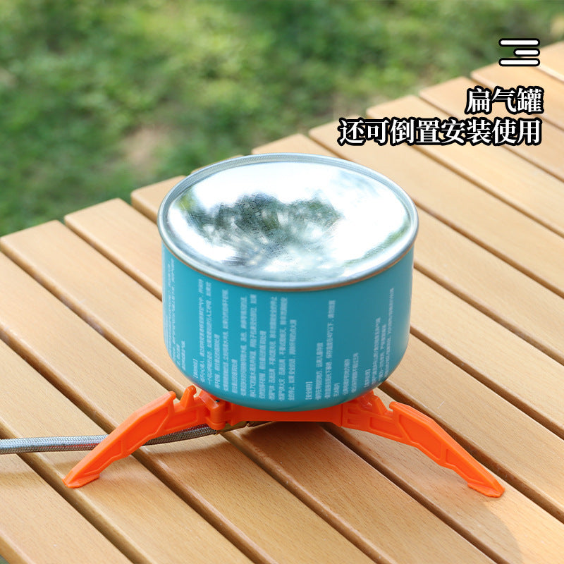 Outdoor folding gas tank bracket Portable flat gas tank holder Universal tripod stable plastic bracket Camping accessories