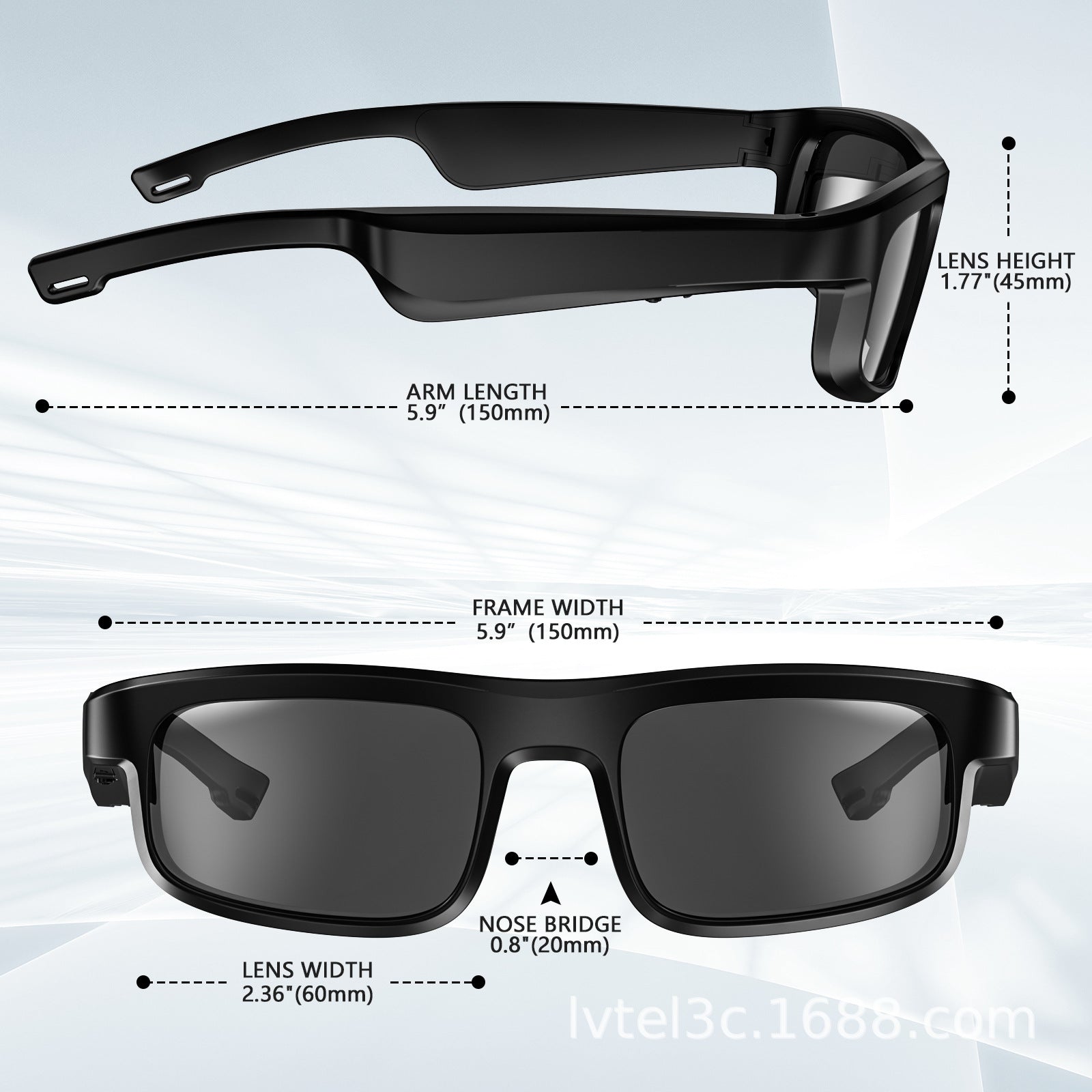 Smart Bluetooth glasses M8Pro bone conduction sunglasses driving cycling music calls wearable