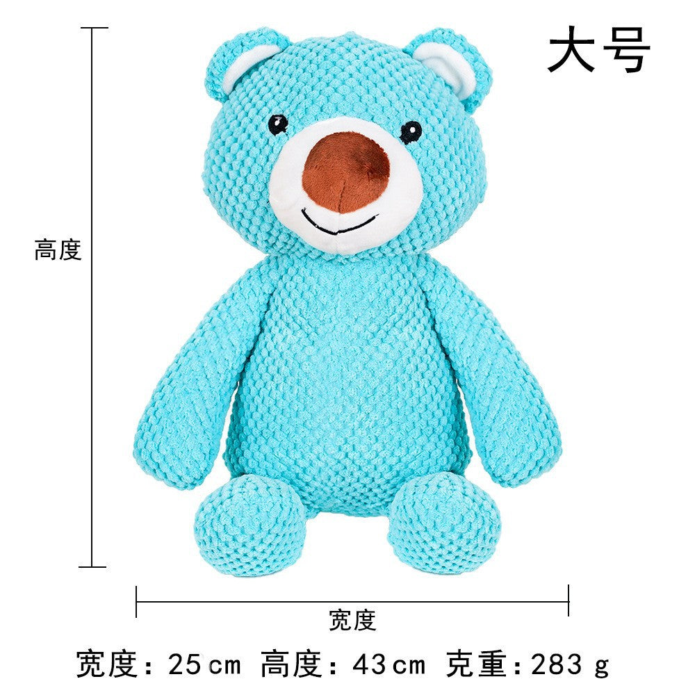 Plush dog French bulldog bite resistant ball rope sounding toy fruit cartoon animal cat cat pet supplies