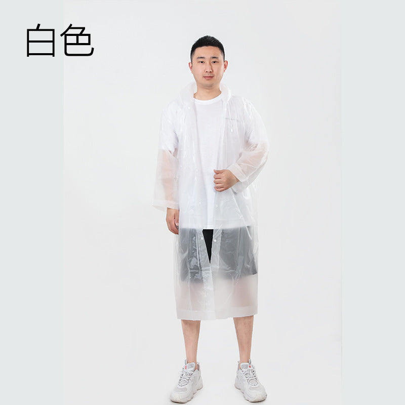 EVA fashionable and environmentally friendly lightweight raincoat manufacturer non-disposable thickened adult raincoat outdoor travel