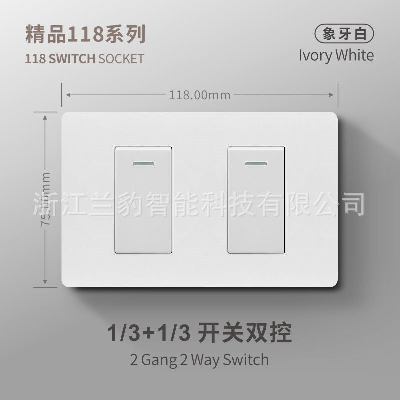 Thai American standard socket panel 118 type switch Italian American standard six-hole USB wall international multi-function three-hole Europe