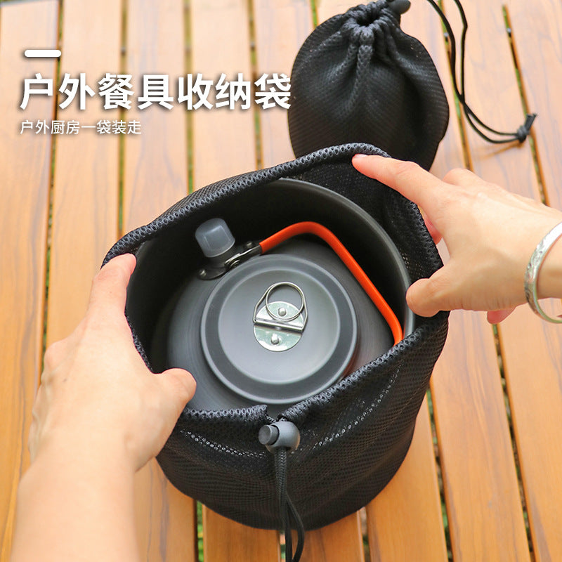 Outdoor cookware bag Sports picnic bag Sundries accessories Finishing bag Picnic cutlery Stove drum Camping equipment storage