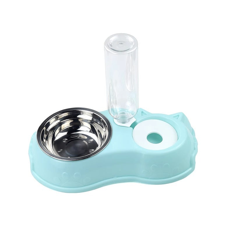 Pet Supplies Cat Feeder Drinking Appliances Double Bowl Food Basin Dog Rice Basin Anti-knock Stainless Steel Dog Bowl Cat Bowl
