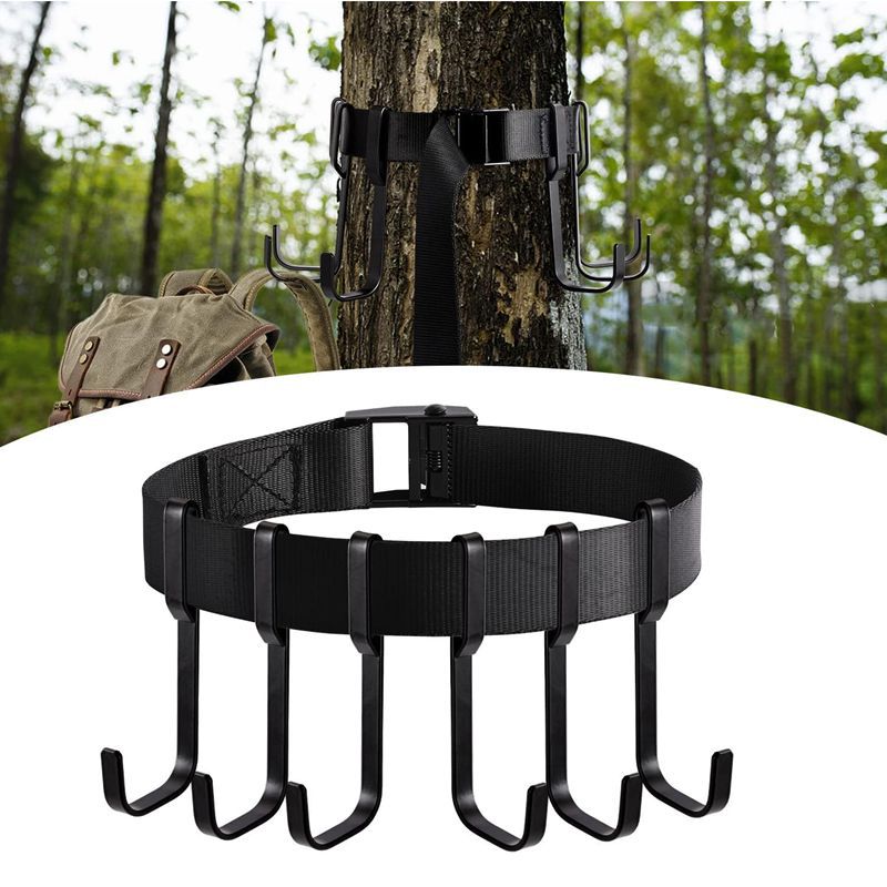 Cross-border hot sale tree hunting hook outdoor tree frame equipment hunting webbing hook camping hiking suspension