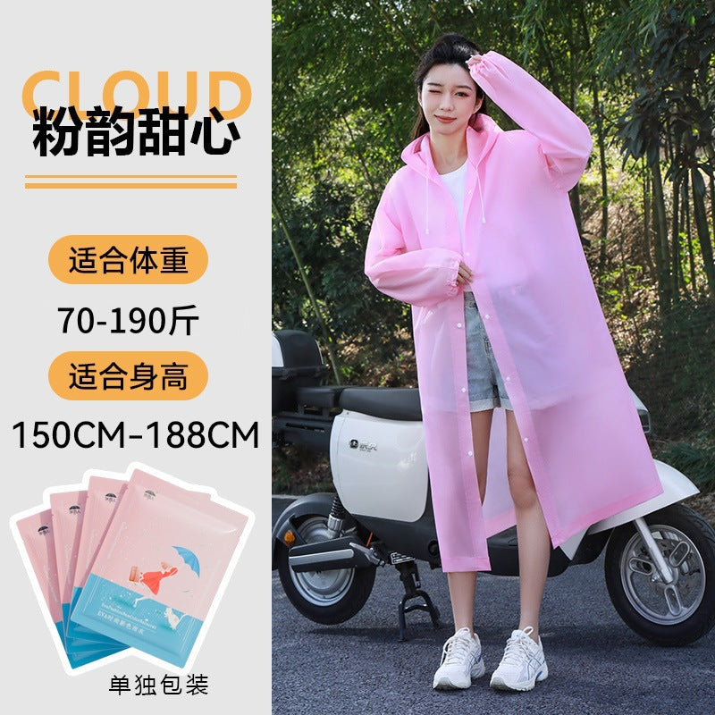 Raincoat Thickened Long Full Body Rainstorm Protection Portable Adult Outdoor Travel Electric Vehicle Non-Disposable Poncho
