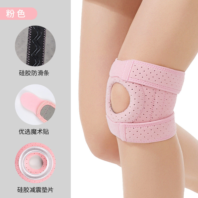 Cross-border new outer punching silicone patella strap to protect joints meniscus sports knee pads badminton basketball protective gear