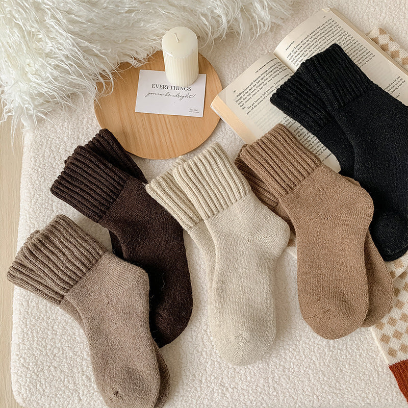 Autumn and winter cotton tube socks, winter warm tube socks, heating thickened socks, Maillard terry socks, floor socks