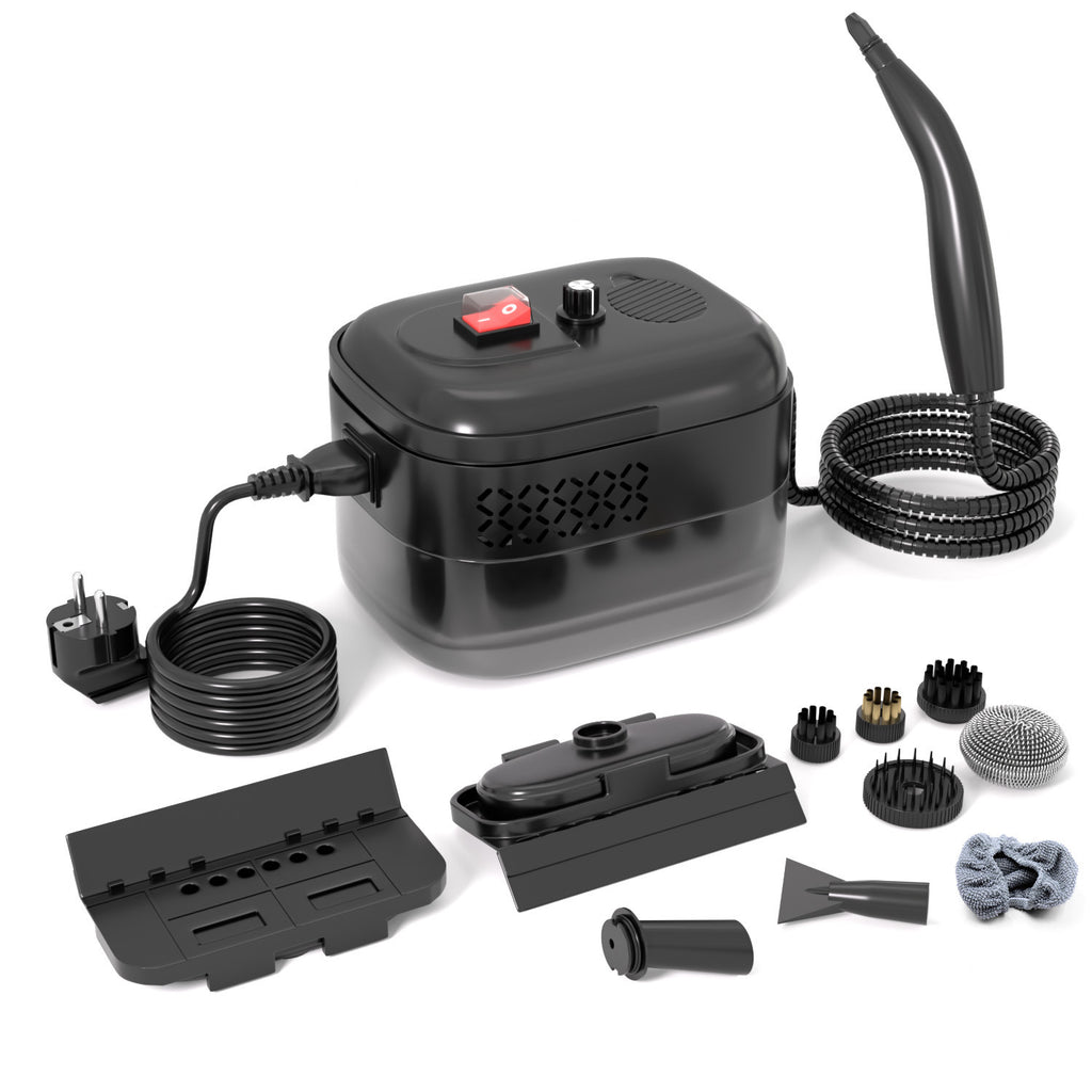 Spot black six-speed adjustment high temperature steam cleaner portable household multi-functional kitchen fume cleaning machine