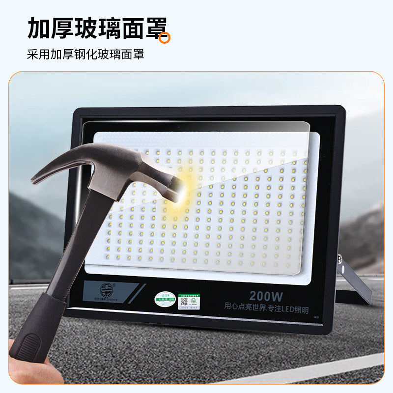 Yaming small apple led flood light outdoor waterproof strong light super bright construction site factory room searchlight outdoor lighting
