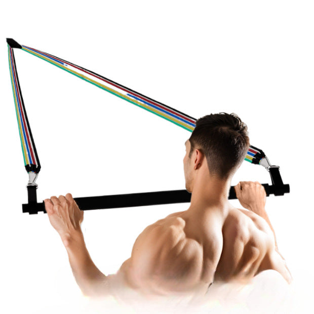 Tension rope Fitness male elastic belt Hanging door male elastic rope Household tension device High pull home back training equipment