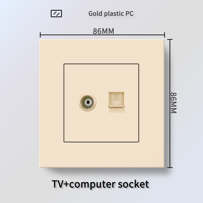 Foreign trade Hong Kong and Macao British 13A socket USB with Type-c plug + British standard electrical switch PC flame retardant panel plug