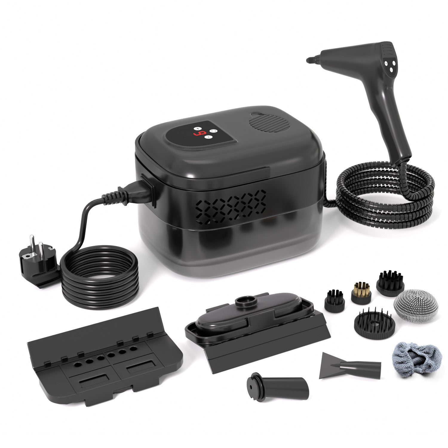 Spot black six-speed adjustment high temperature steam cleaner portable household multi-functional kitchen fume cleaning machine