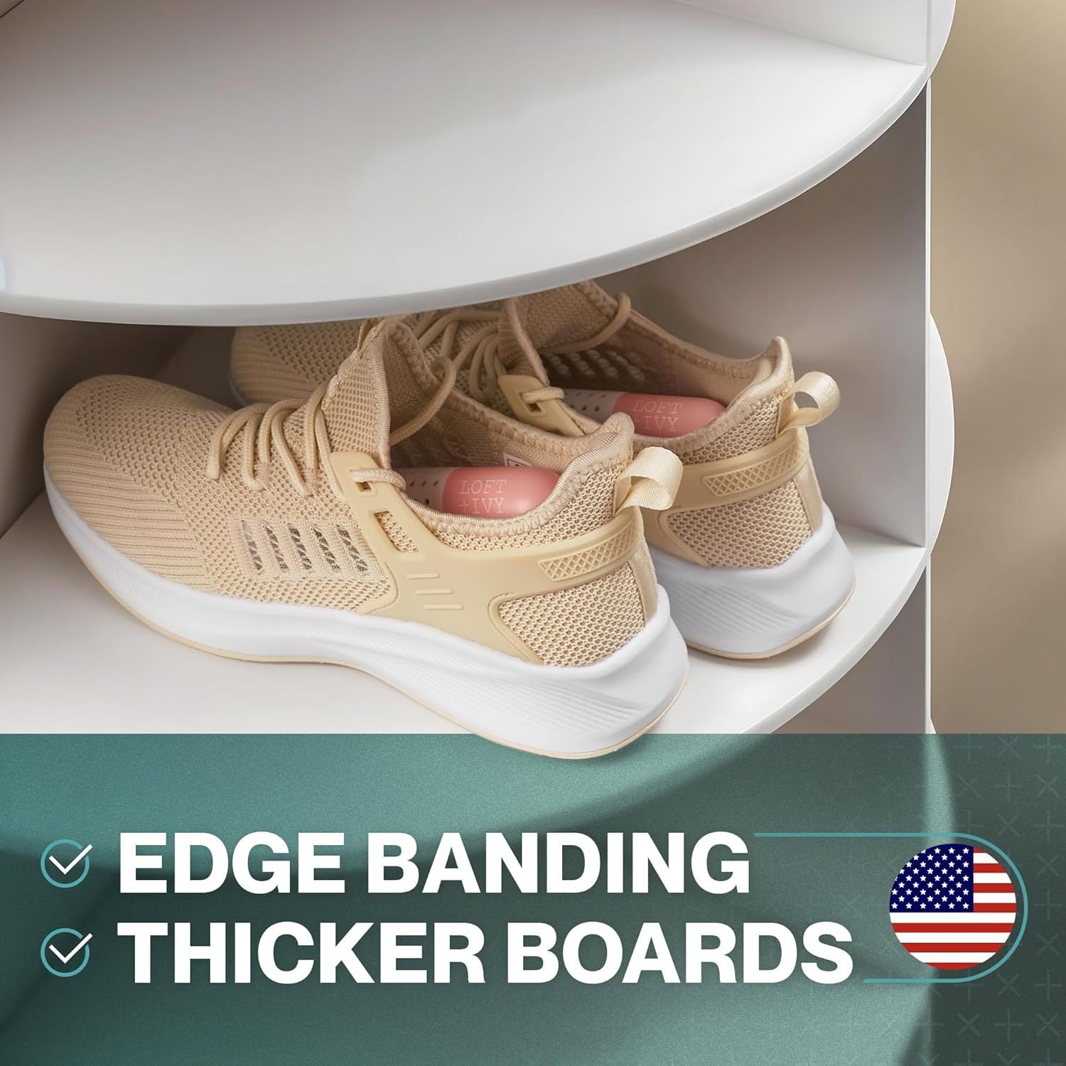 Rotating multi-layer shoe rack, bag display rack, children's picture book rack, storage rack, creative bookshelf, floor-to-ceiling household shelf