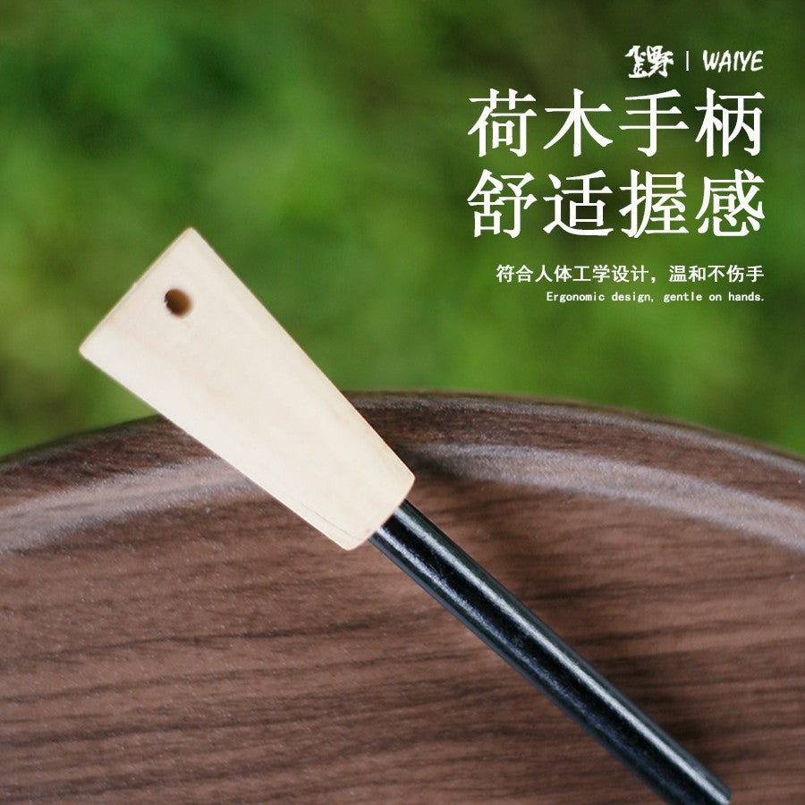 Outdoor Flint Camping Equipment Wilderness Survival Tools Magnesium Rod Fire Picker Wooden Handle Fire Rod Hiking