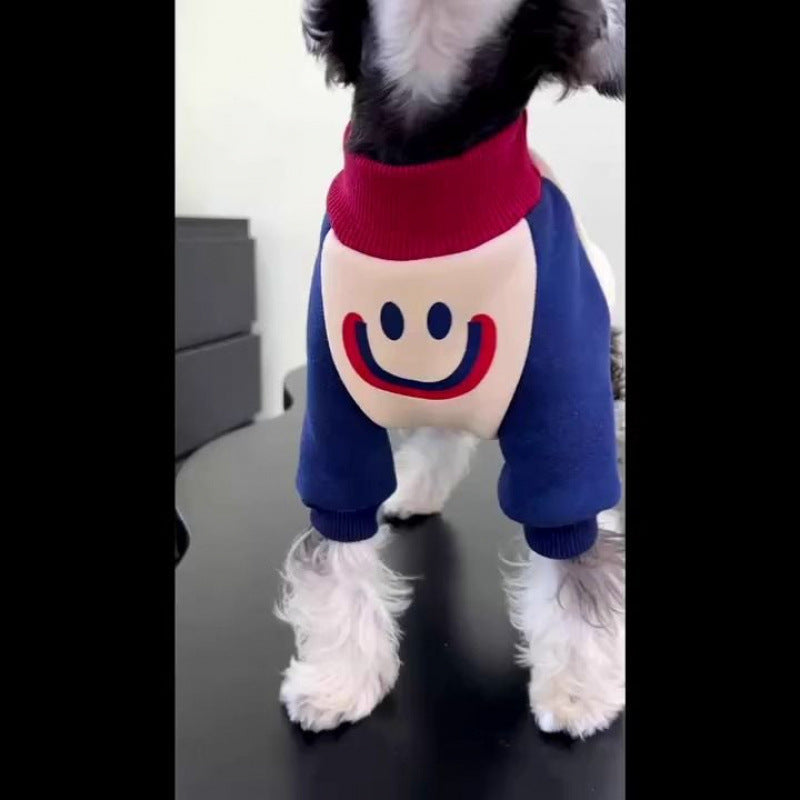 Dog Cat Autumn and Winter Fleece Sweater Large Medium Small Dog Clothes Golden Retriever Huge Satsuma Teddy Bigbear Schnauzer