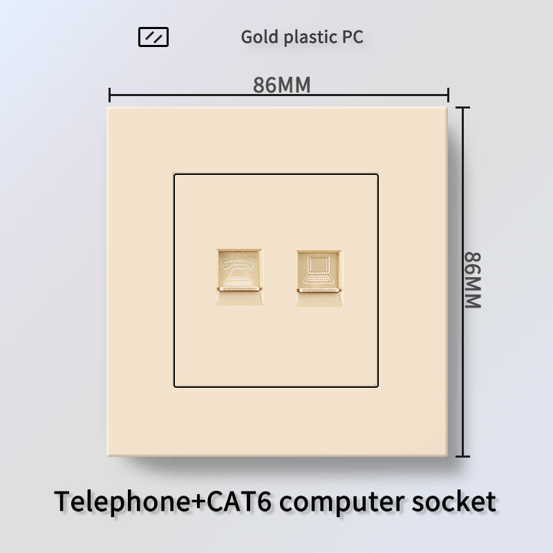 Foreign trade Hong Kong and Macao British 13A socket USB with Type-c plug + British standard electrical switch PC flame retardant panel plug