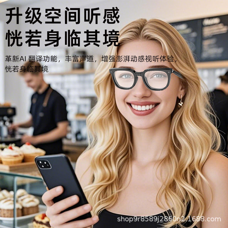 The source manufacturer's new smart glasses, bluetooth headphones, sunglasses, calls, listening to songs, ai translation, wearable devices