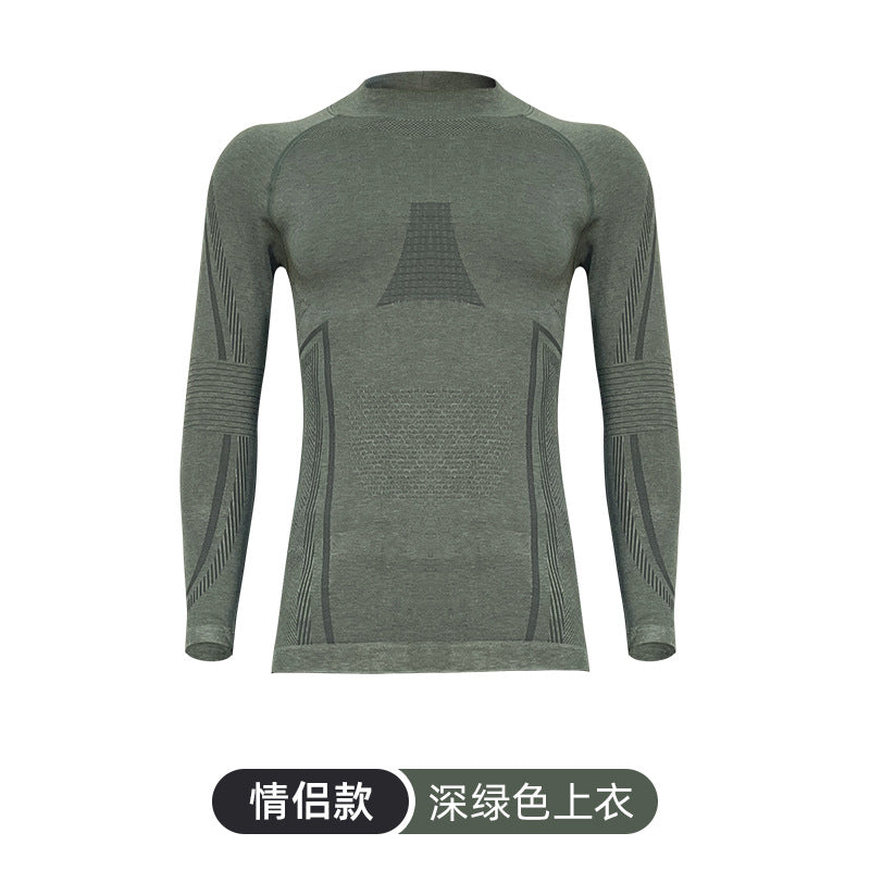 Outdoor mountaineering merino wool quick-drying underwear set men's and women's perspiration breathable sports function ski quick-drying clothes