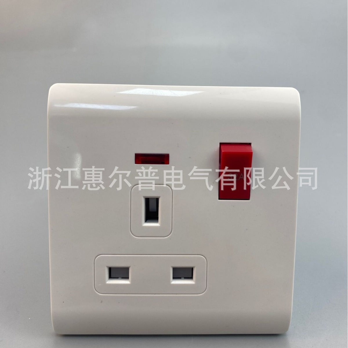 British foreign trade socket 86 type concealed 32A British square plug three-hole plug with switch