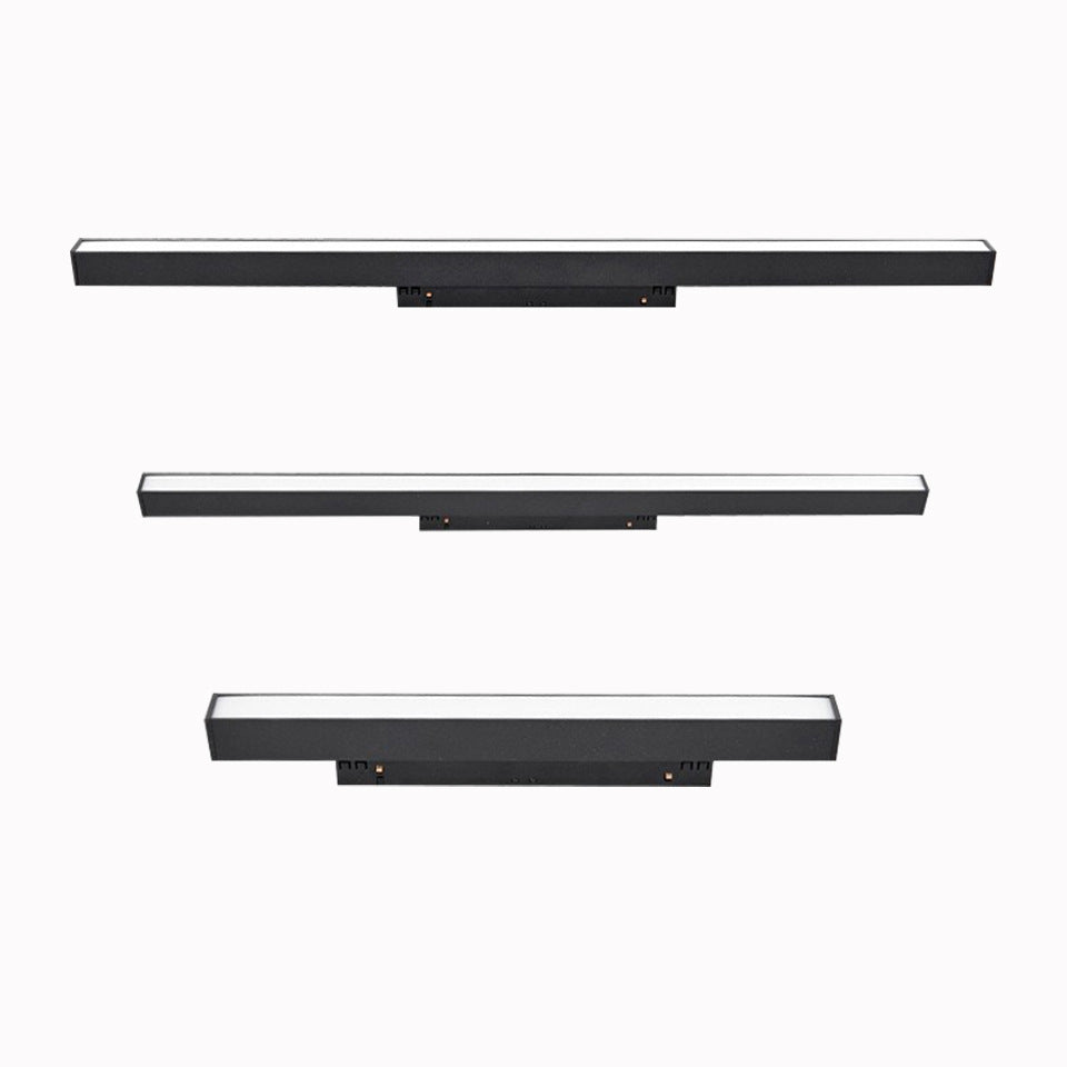 LED no main light smart home embedded concealed surface mounted living room lighting pre-embedded black 48V magnetic track light