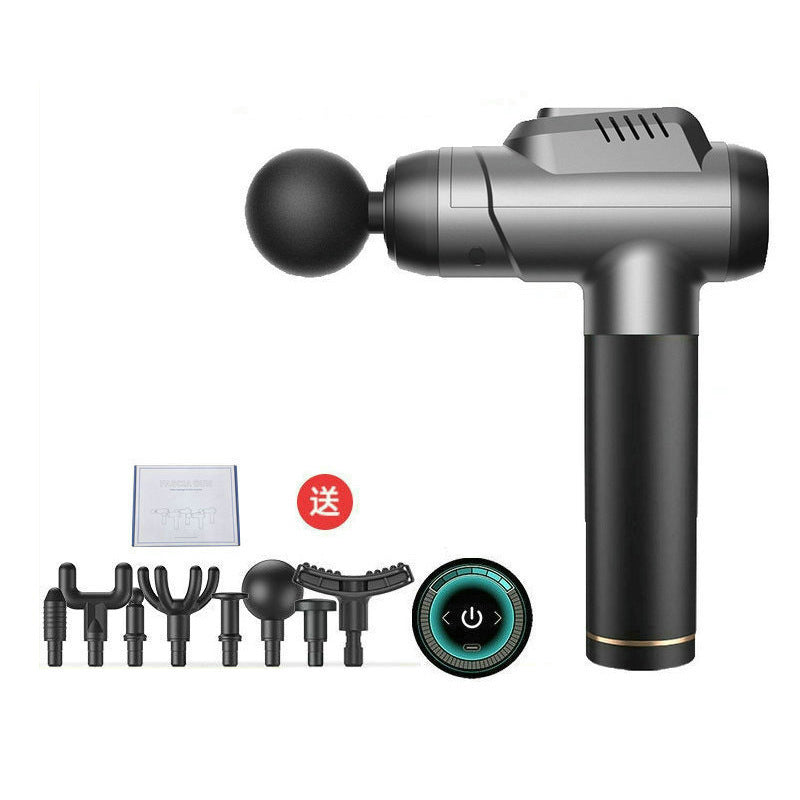 Cross-border fascia gun Amazon electric muscle relaxation massager household charging massage gun factory wholesale